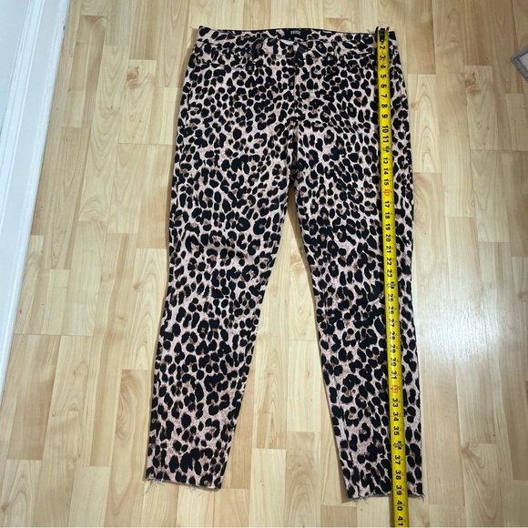 Paige Women’s HOXTON Ankle Pants Sz 32 Cheetah Animal Print Stretch Casual trend - Picture 3 of 9